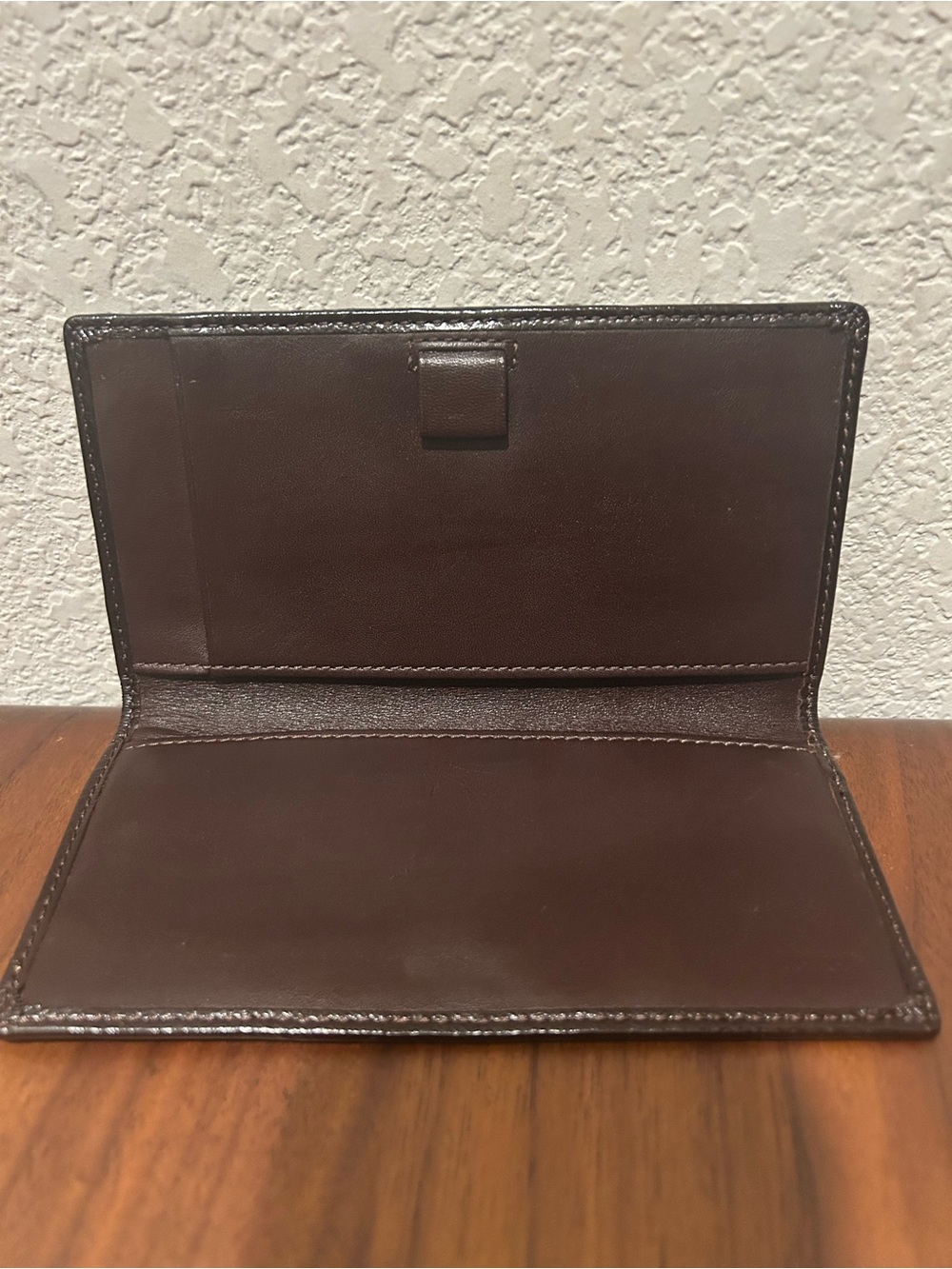 Coach Signature Pattern Long Flap Wallet - Brown - Picture 4 of 7